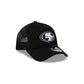 San Francisco 49ers Side Script Black 9FORTY A-Frame Trucker Hat