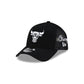 Chicago Bulls Side Script Black 9FORTY A-Frame Trucker Hat