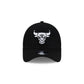 Chicago Bulls Side Script Black 9FORTY A-Frame Trucker Hat