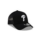 Philadelphia Phillies Side Script Black 9FORTY A-Frame Trucker Hat