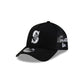 Seattle Mariners Side Script Black 9FORTY A-Frame Trucker Hat