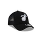 Miami Heat Side Script Black 9FORTY A-Frame Trucker Hat