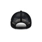 Miami Heat Side Script Black 9FORTY A-Frame Trucker Hat