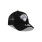 New York Knicks Side Script Black 9FORTY A-Frame Trucker Hat