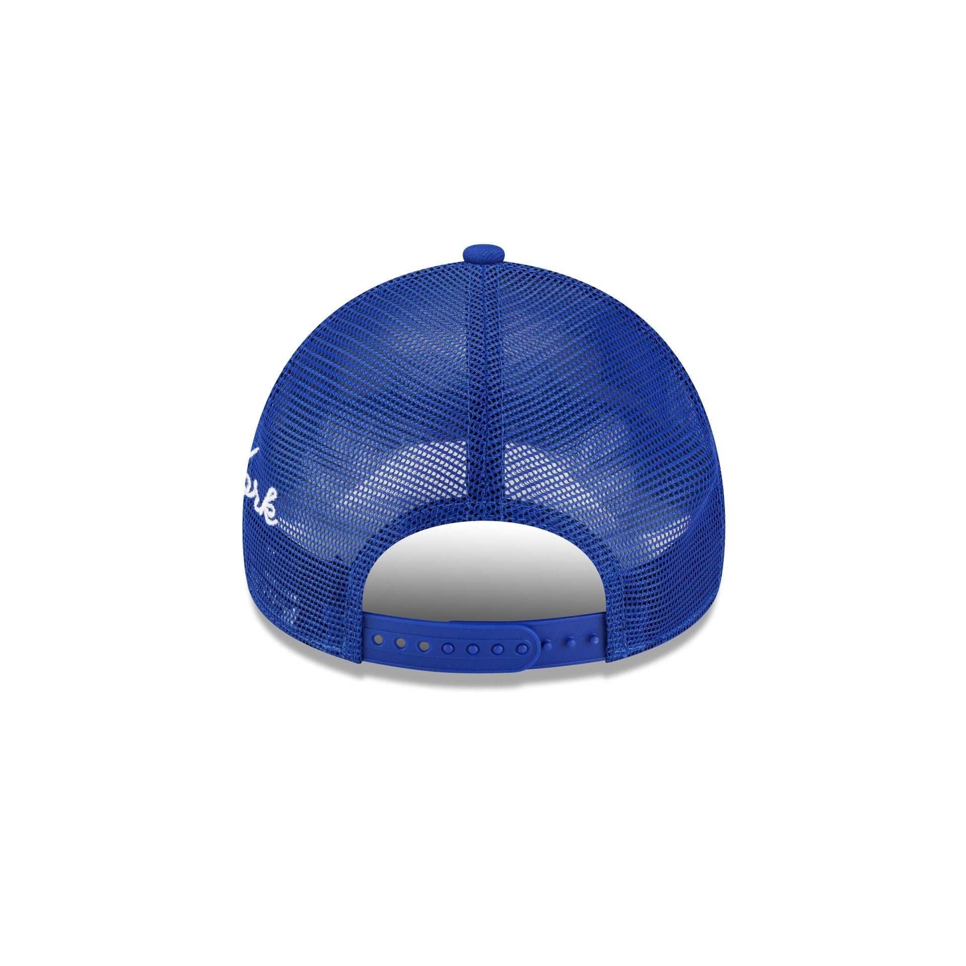 New York Knicks Side Script 9FORTY A-Frame Trucker Hat