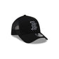 Boston Red Sox Side Script Black 9FORTY A-Frame Trucker Hat