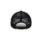 Boston Red Sox Side Script Black 9FORTY A-Frame Trucker Hat