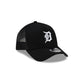 Detroit Tigers Side Script Black 9FORTY A-Frame Trucker Hat