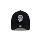 San Francisco Giants Side Script Black 9FORTY A-Frame Trucker Hat