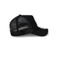 Athletics Side Script Black 9FORTY A-Frame Trucker Hat