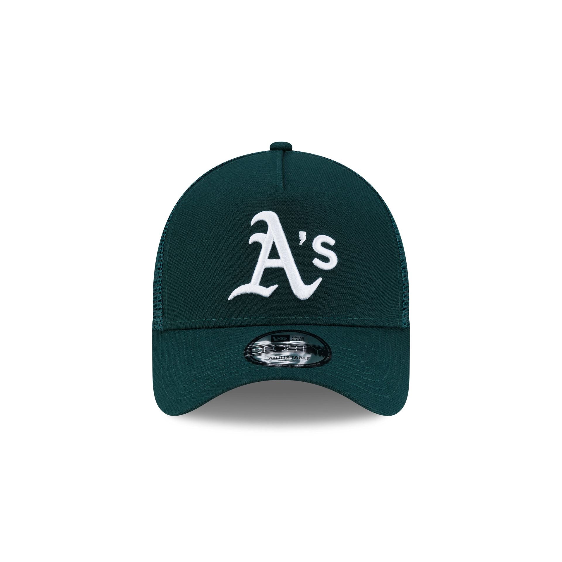 Athletics Side Script 9FORTY A-Frame Trucker Hat