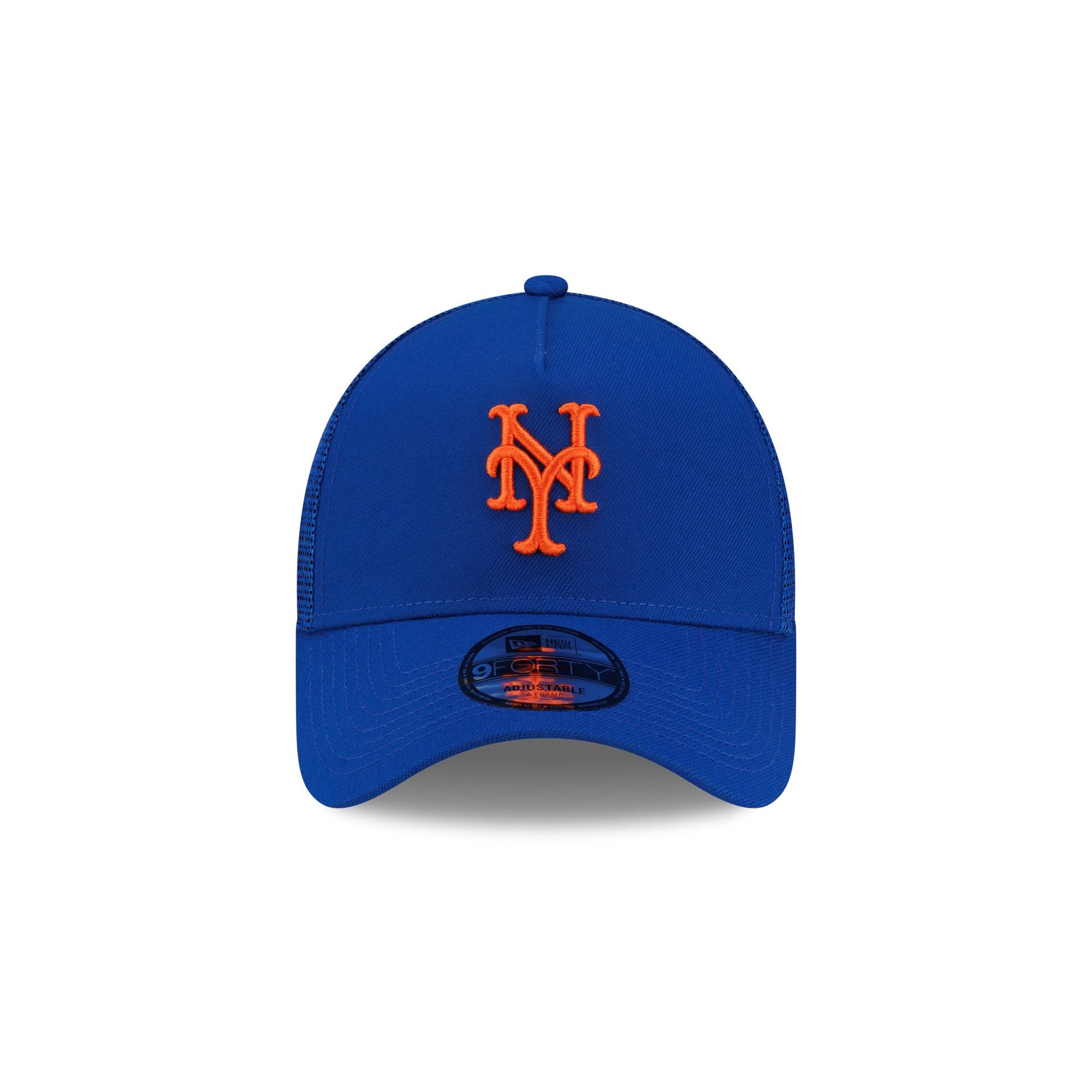 New York Mets Side Script 9FORTY A-Frame Trucker Hat