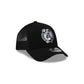 Boston Celtics Side Script Black 9FORTY A-Frame Trucker Hat