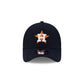 Houston Astros Side Script 9FORTY A-Frame Trucker Hat