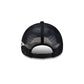 San Diego Padres Side Script Black 9FORTY A-Frame Trucker Hat
