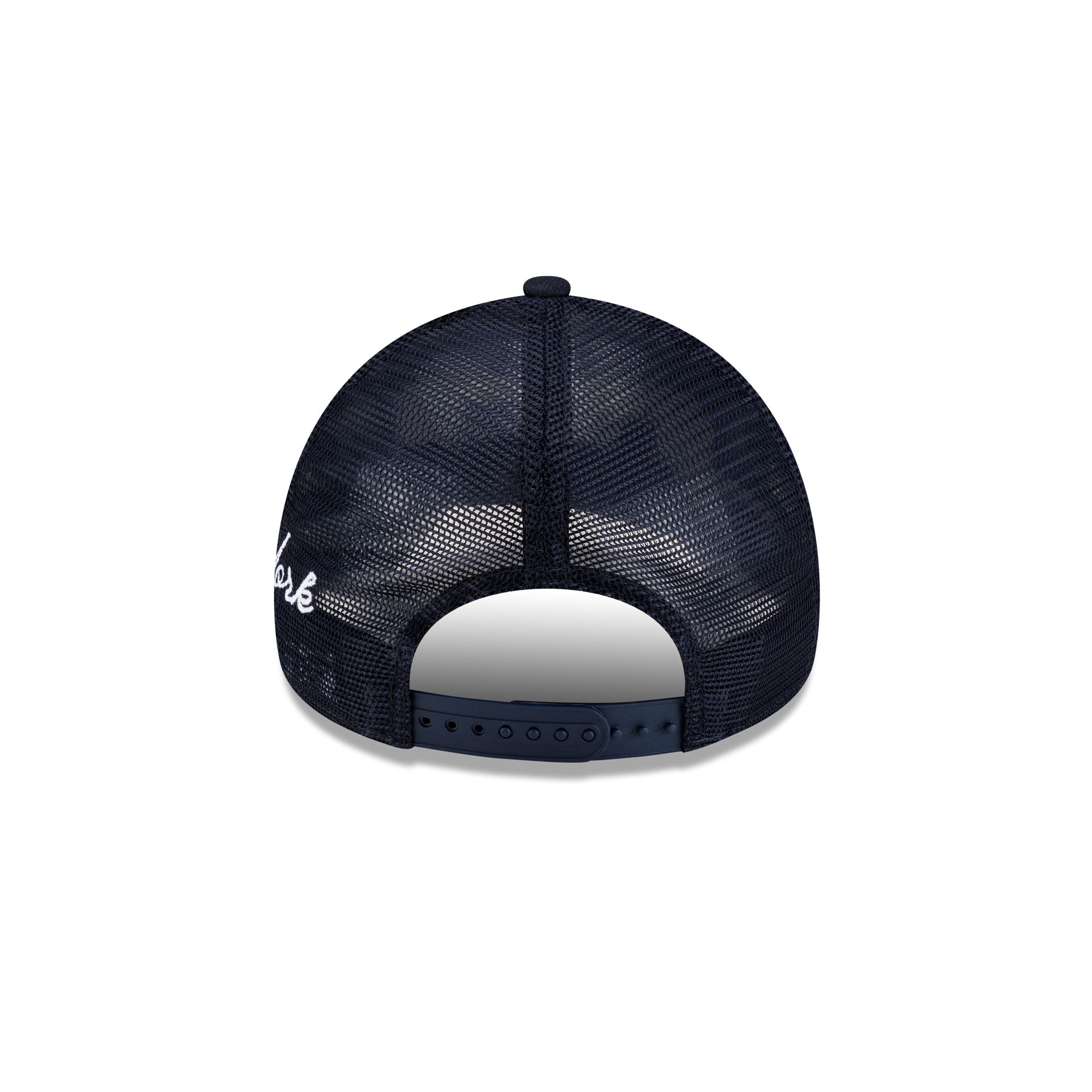 New York Yankees Side Script 9FORTY A-Frame Trucker Hat