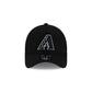Arizona Diamondbacks Side Script Black 9FORTY A-Frame Trucker Hat