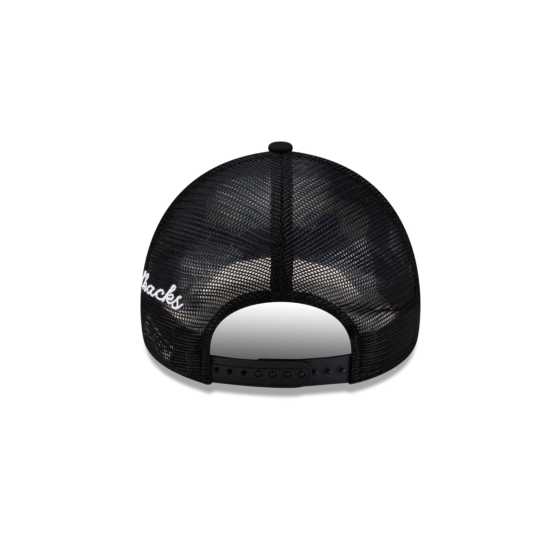 Arizona Diamondbacks Side Script Black 9FORTY A-Frame Trucker Hat