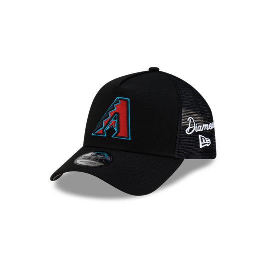Arizona Diamondbacks Side Script 9FORTY A-Frame Trucker Hat - New Era Cap