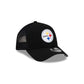 Pittsburgh Steelers Side Script 9FORTY A-Frame Trucker Hat