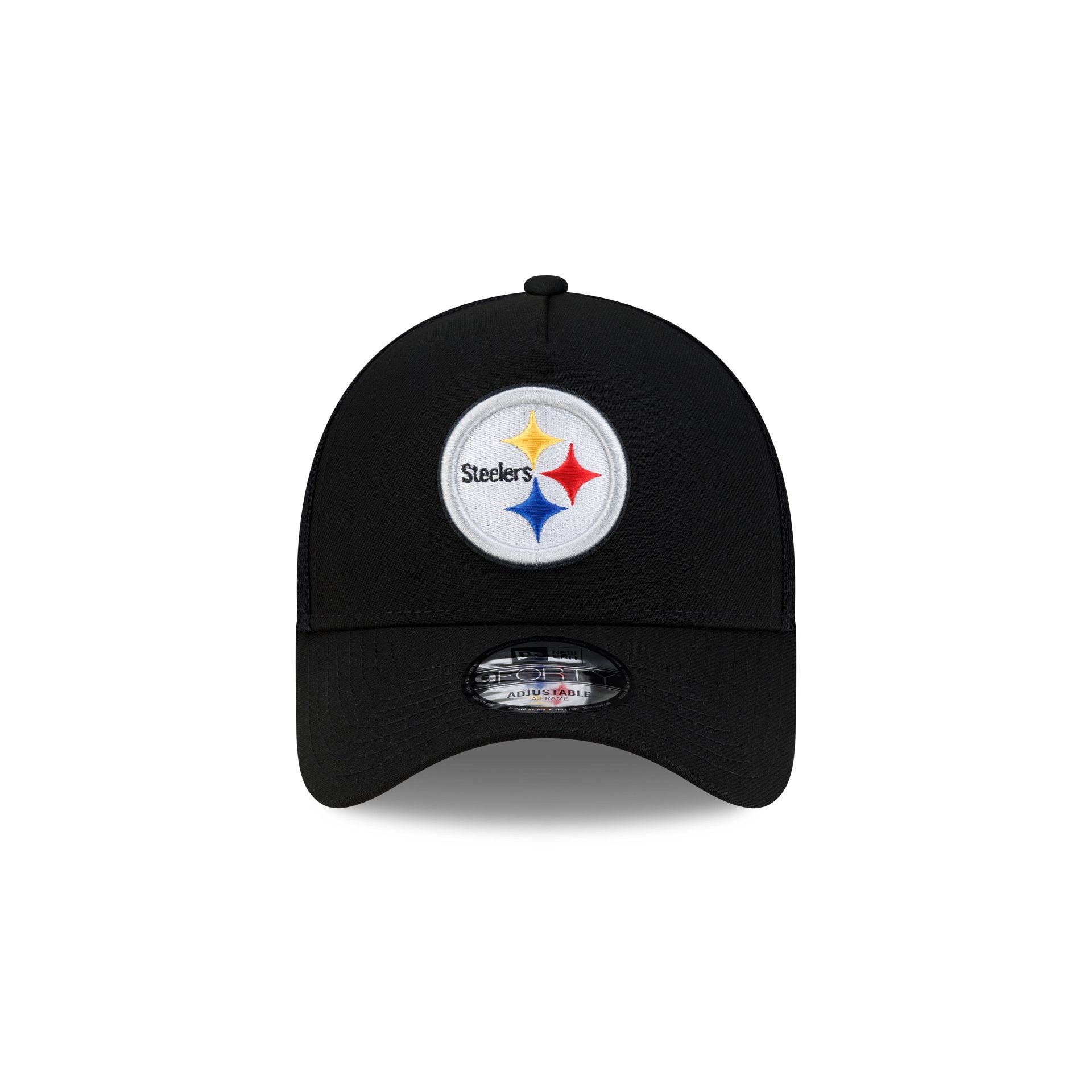Pittsburgh Steelers Side Script 9FORTY A-Frame Trucker Hat