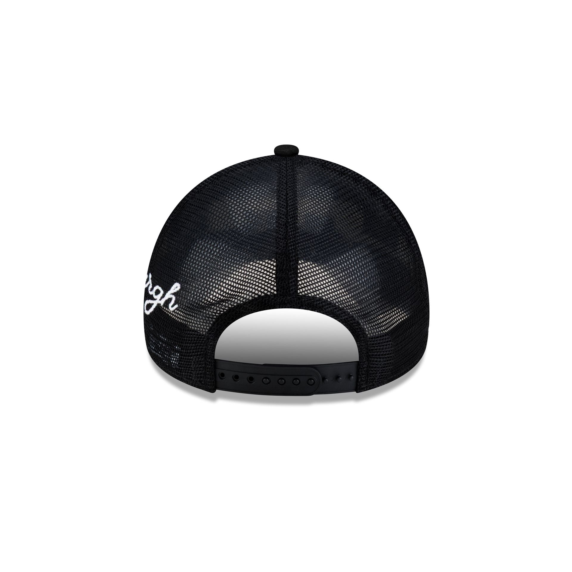 Pittsburgh Steelers Side Script 9FORTY A-Frame Trucker Hat