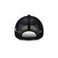 Buffalo Bills Side Script Black 9FORTY A-Frame Trucker Hat