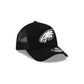 Philadelphia Eagles Side Script Black 9FORTY A-Frame Trucker Hat