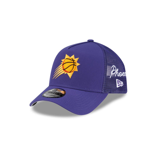 Phoenix Suns Side Script 9FORTY A-Frame Trucker Hat - New Era Cap