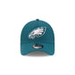 Philadelphia Eagles Side Script 9FORTY A-Frame Trucker Hat