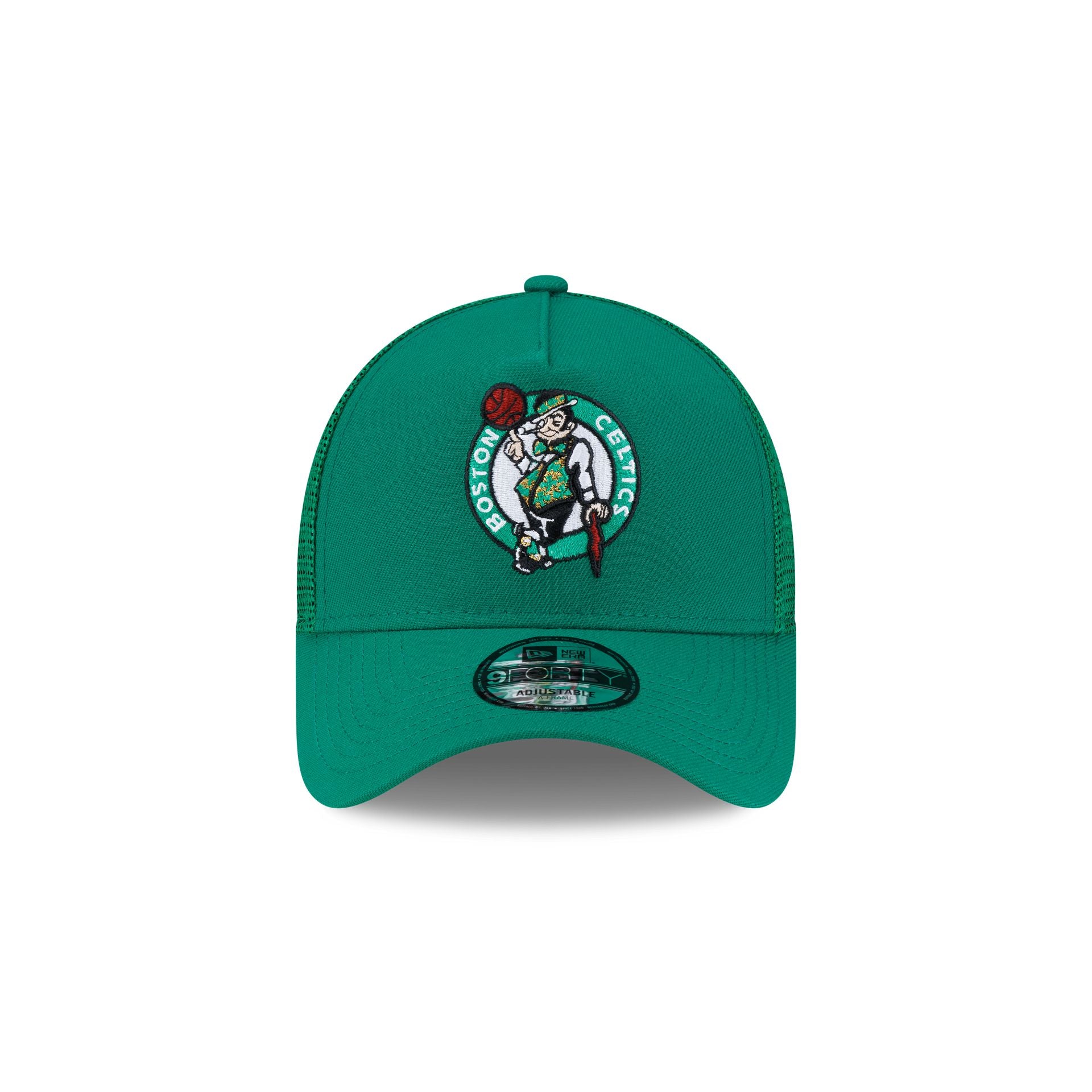 Boston Celtics Side Script 9FORTY A-Frame Trucker Hat
