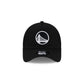 Golden State Warriors Side Script Black 9FORTY A-Frame Trucker Hat