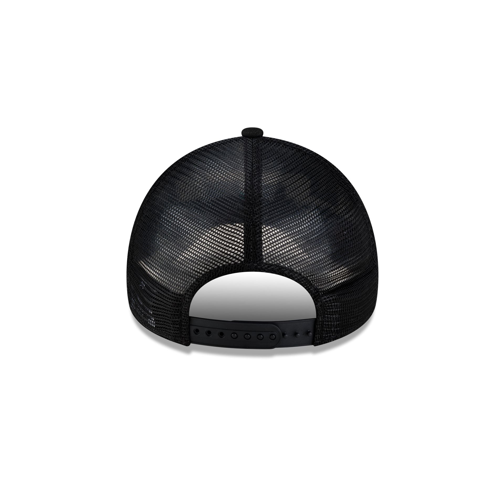 Dallas Cowboys Side Script Black 9FORTY A-Frame Trucker Hat