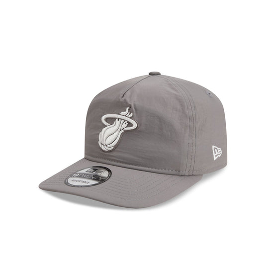 Miami Heat Gray Nylon 19TWENTY Adjustable Hat - New Era Cap