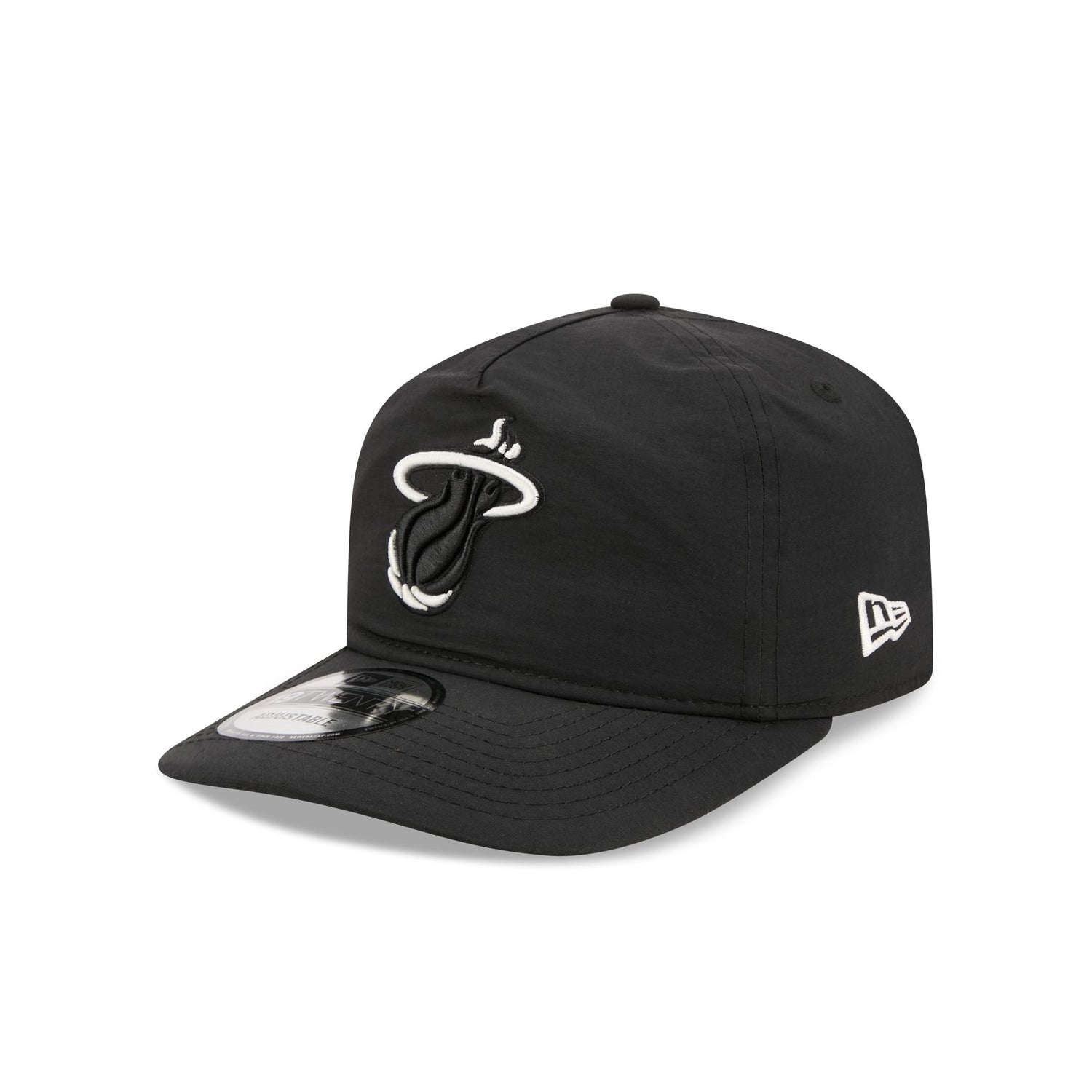 Miami Heat Black Nylon 19TWENTY Adjustable Hat