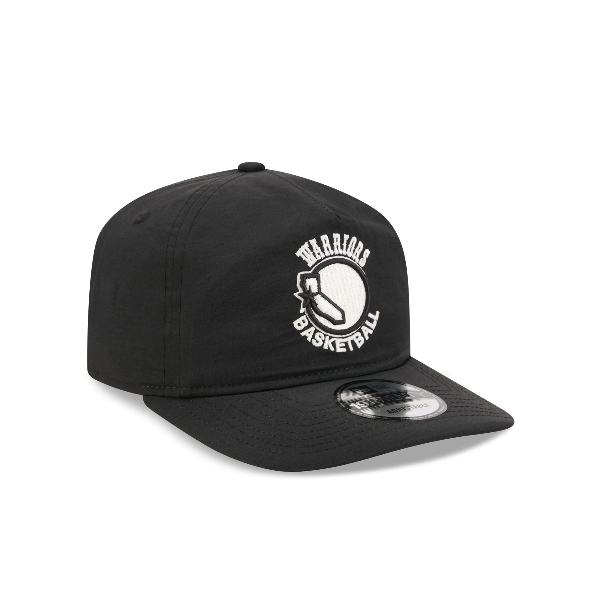 Golden State Warriors Black Nylon 19TWENTY Adjustable Hat