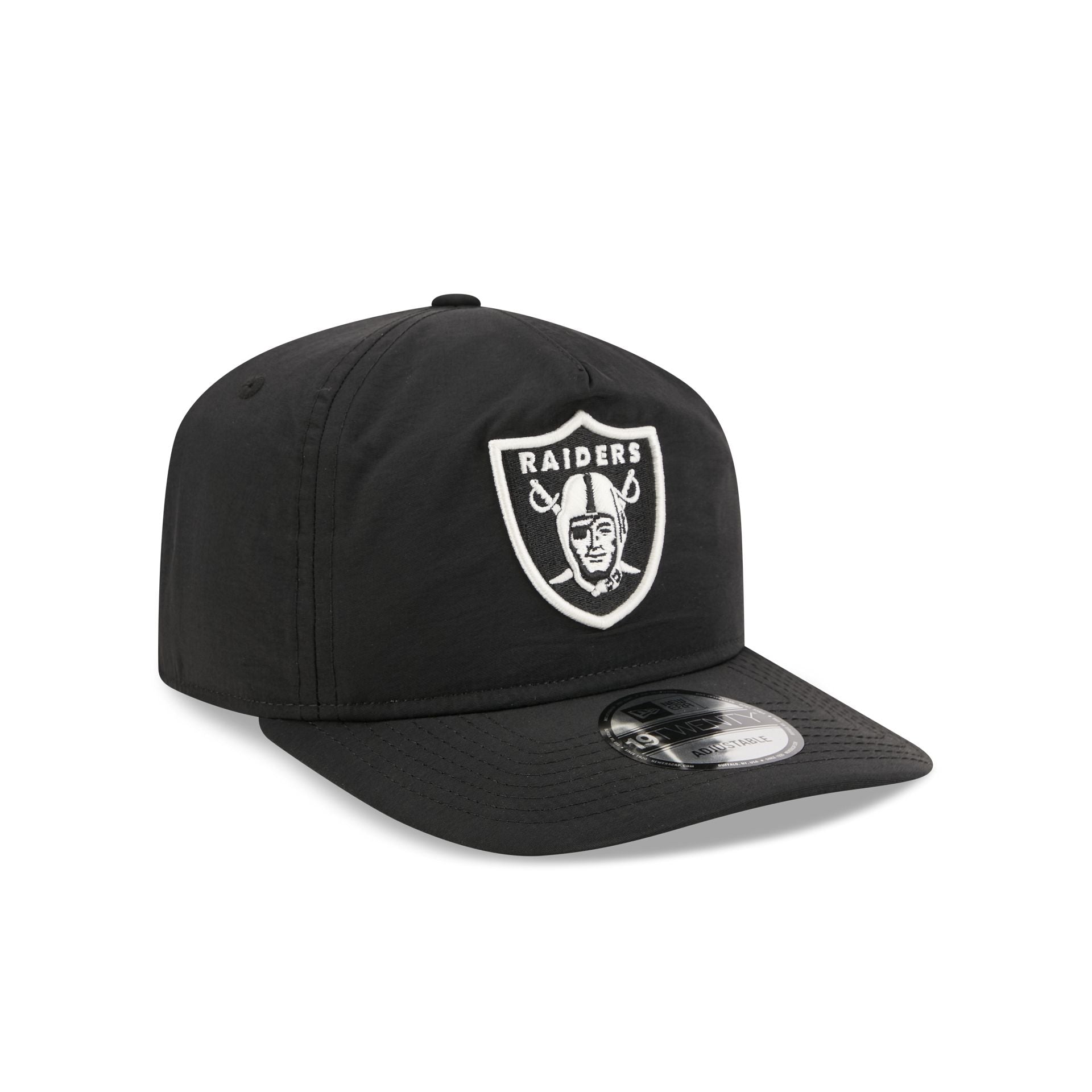 Las Vegas Raiders Black Nylon 19TWENTY Adjustable Hat – New Era Cap