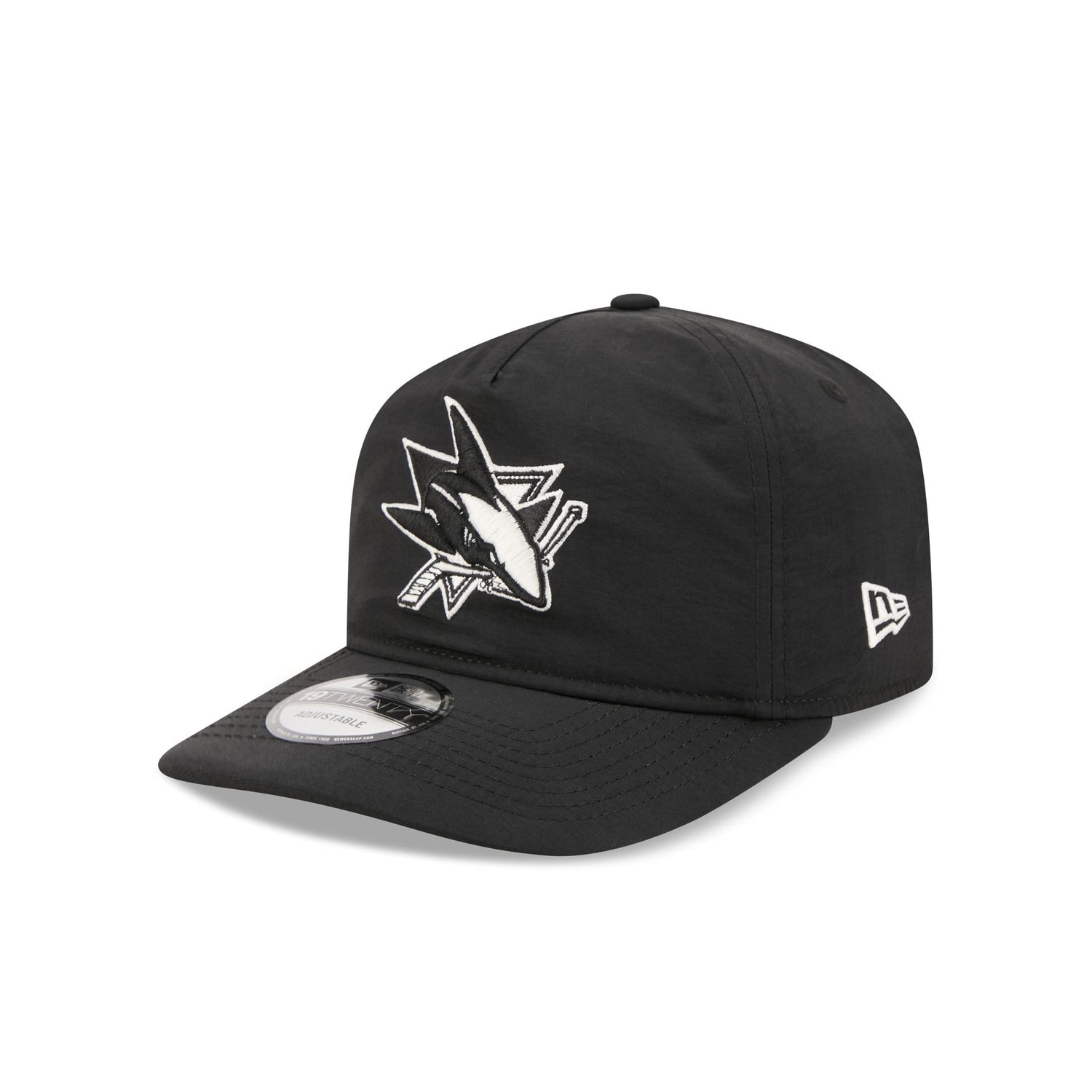 San Jose Sharks Black Nylon 19TWENTY Adjustable Hat