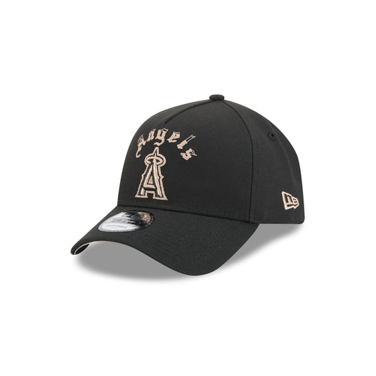 Los Angeles Angels Gothic Lettering 9FORTY A-Frame Snapback Hat