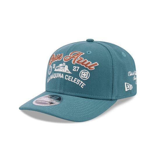 Cruz Azul Scripts Green 9SEVENTY Stretch-Snap Hat - New Era Cap