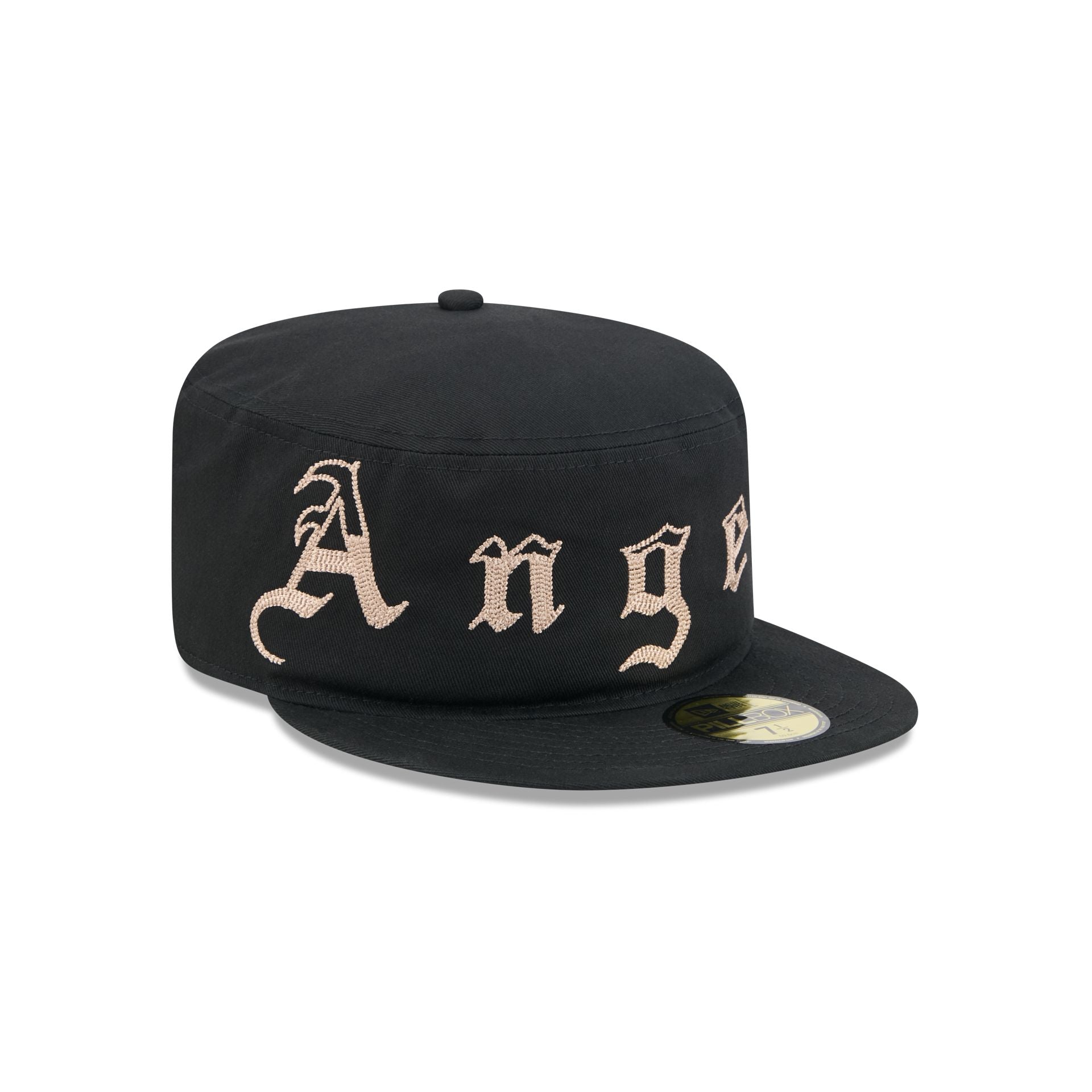 Los Angeles Angels Gothic Lettering Pillbox Hat