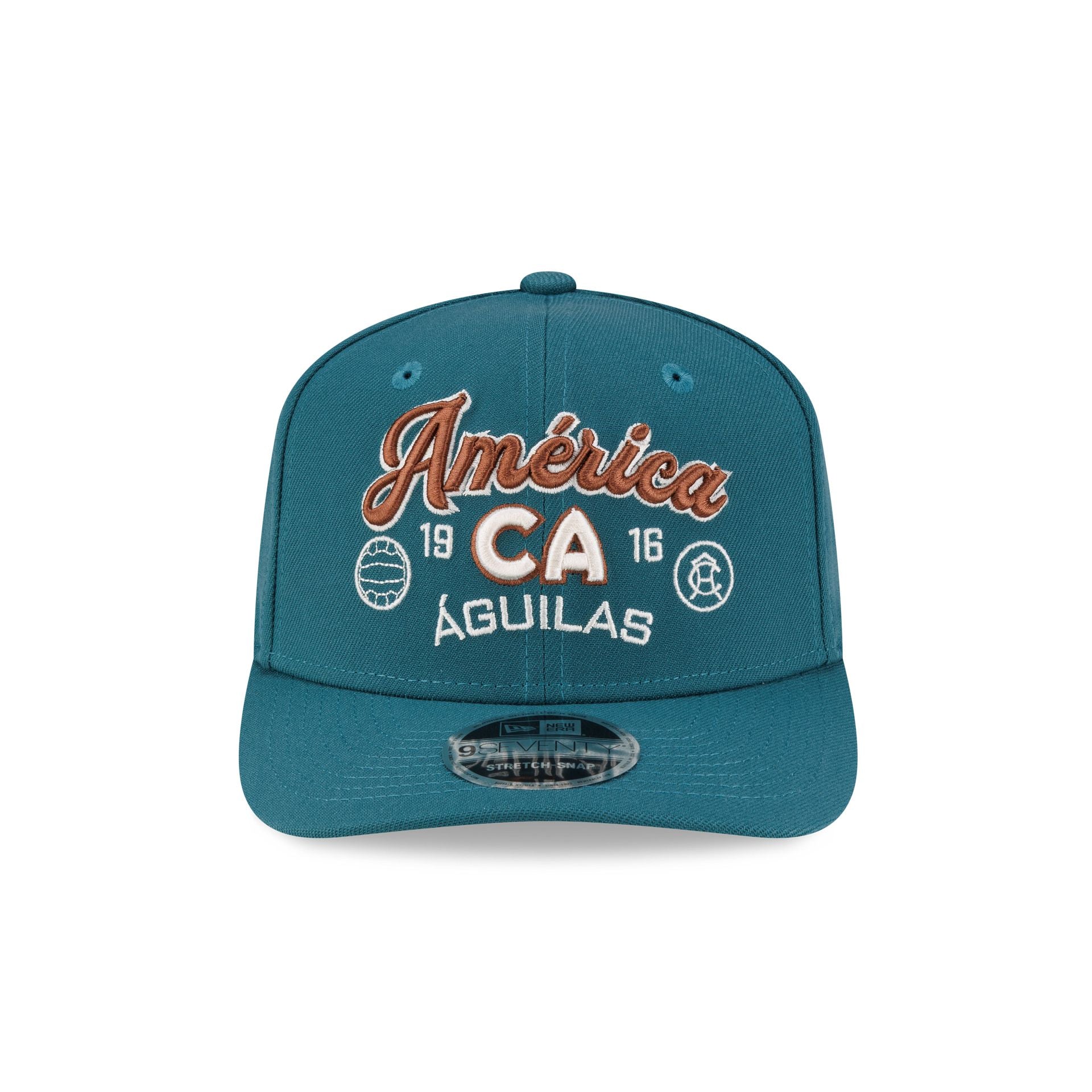 Club América Scripts Green 9SEVENTY Stretch-Snap Hat