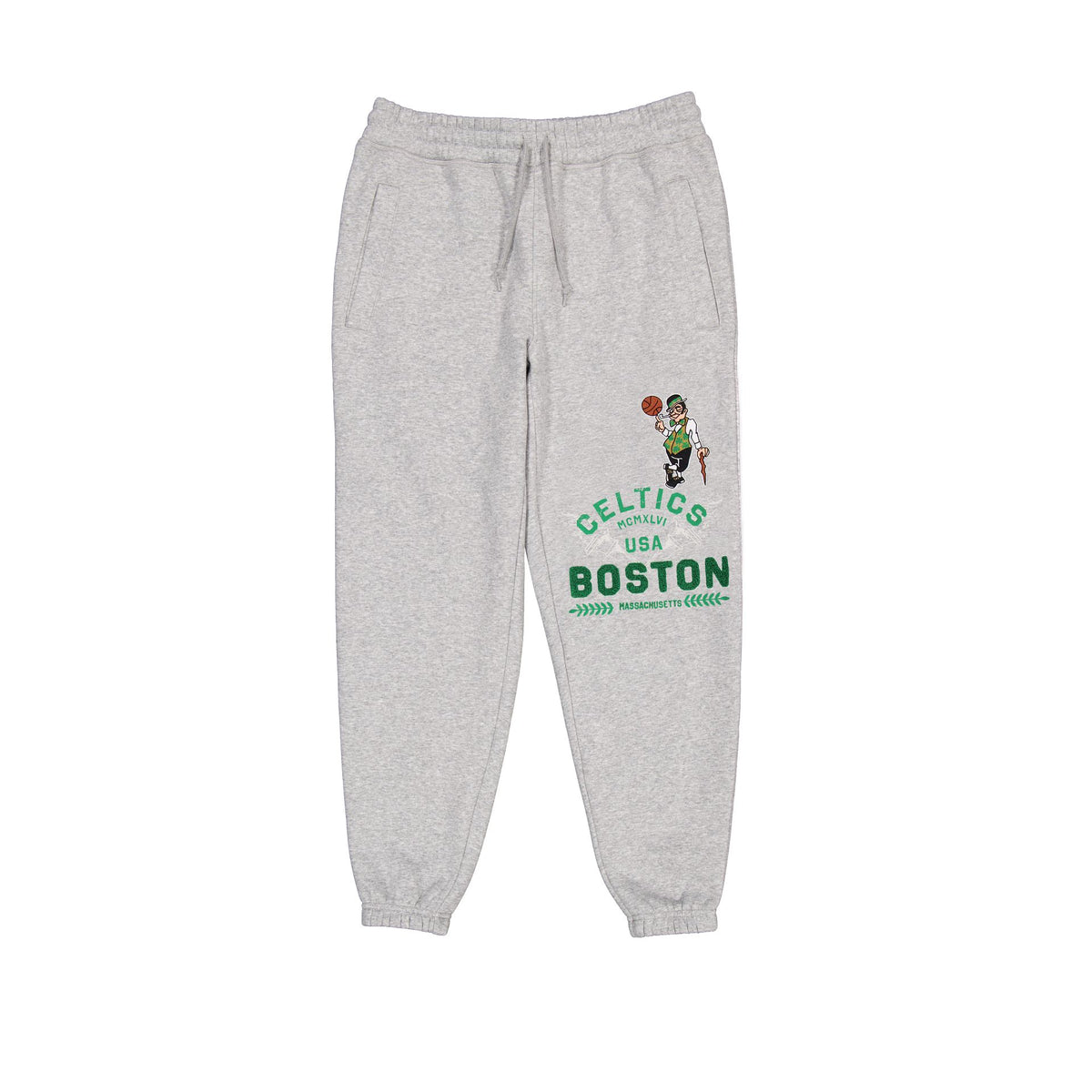 Boston Celtics Heather Gray Varsity Sweatpants