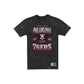 Philadelphia 76ers Throwback Washed Graphic Black T-Shirt