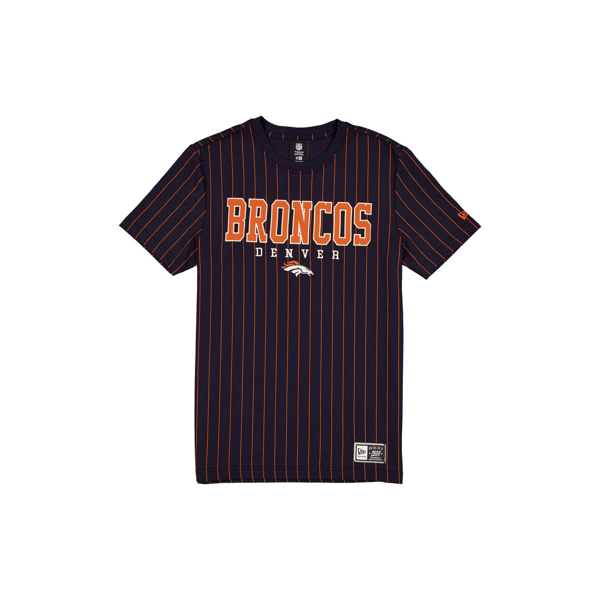 Denver Broncos Throwback Pinstripe Varsity T-Shirt