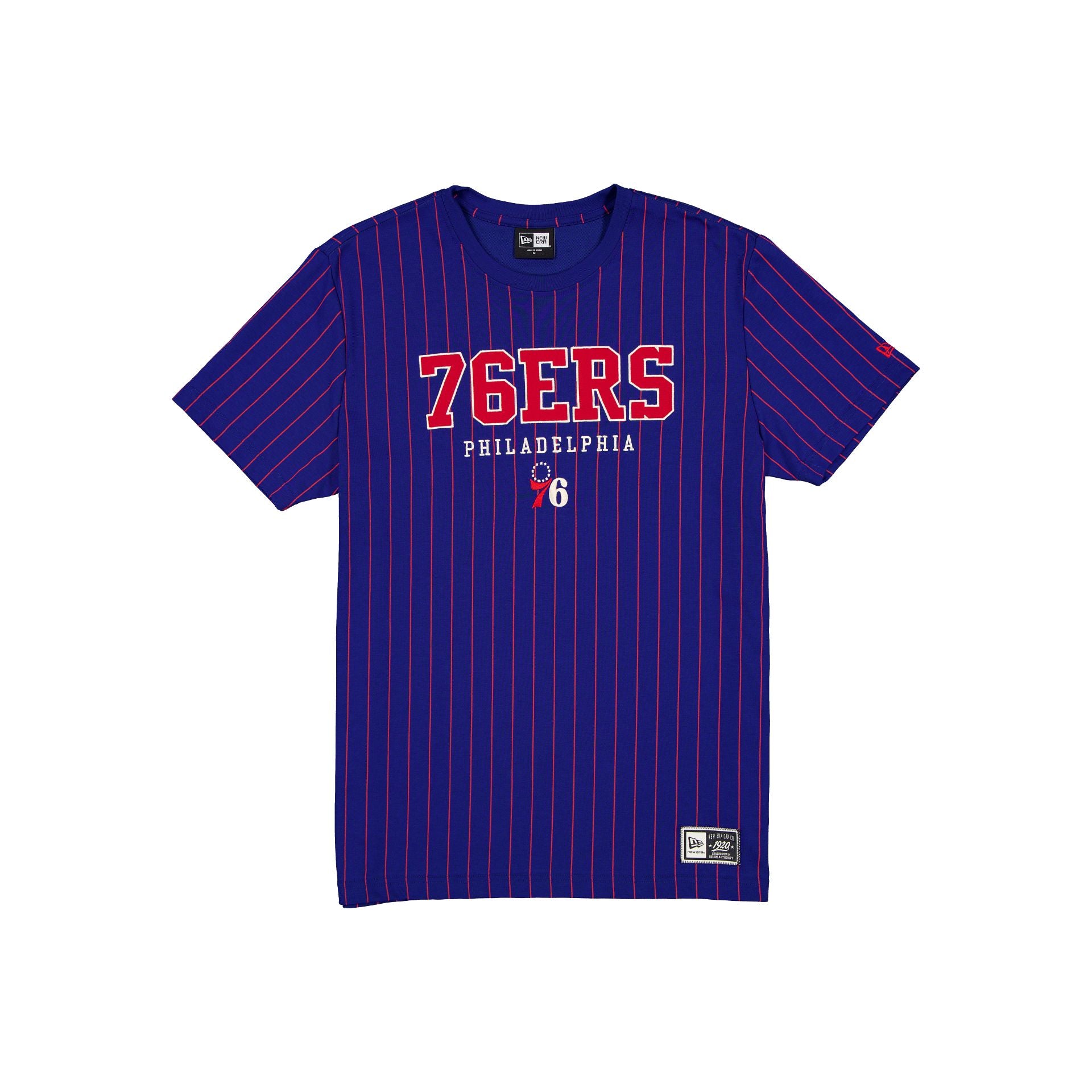 Philadelphia 76ers Throwback Pinstripe Varsity T-Shirt