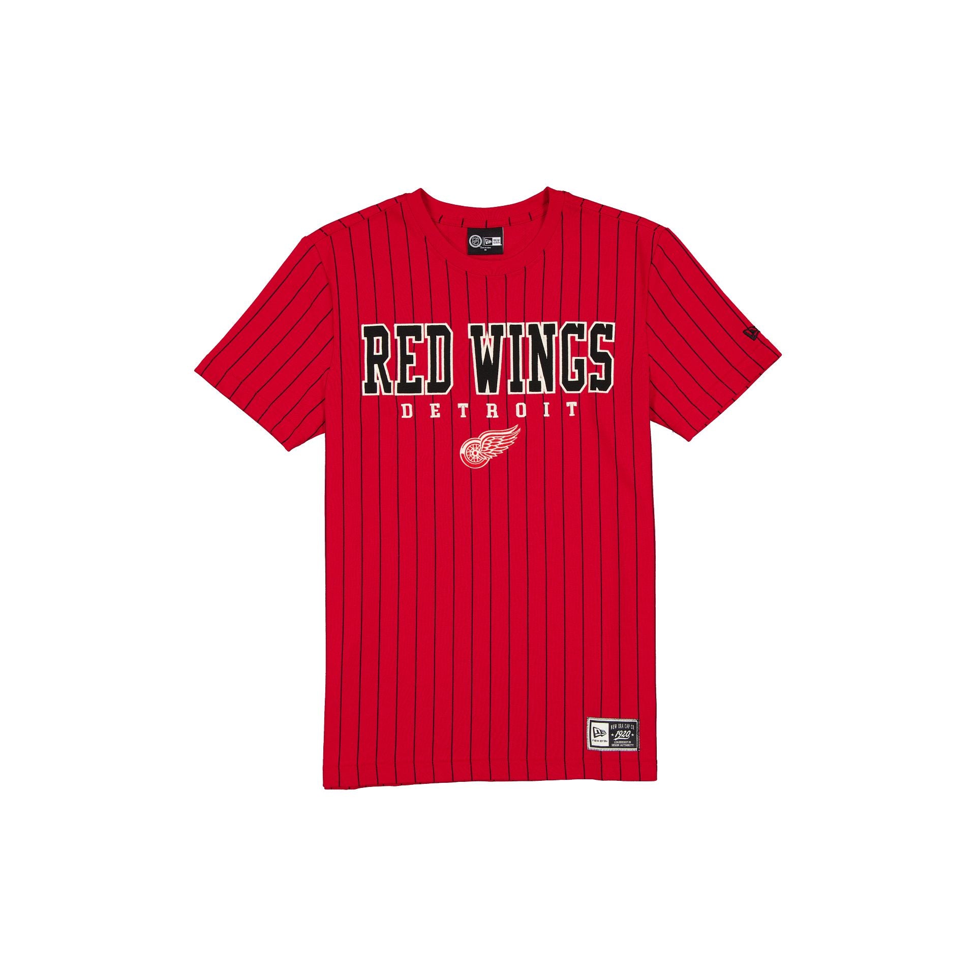 Detroit Red Wings Throwback Pinstripe Varsity T-Shirt