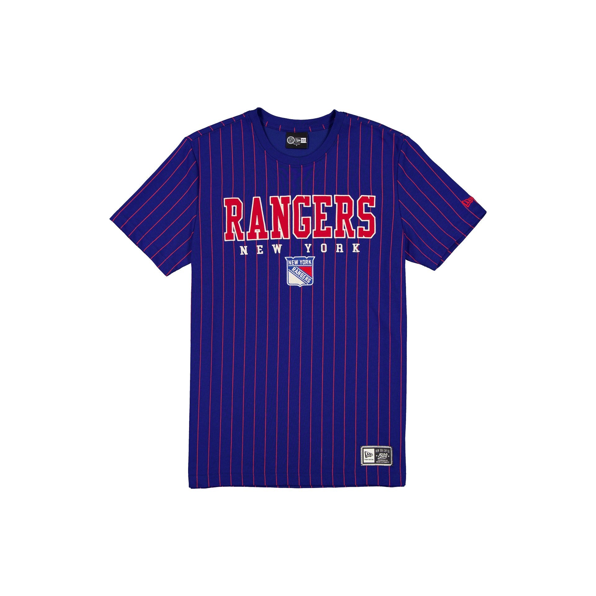 New York Rangers Throwback Pinstripe Varsity T-Shirt