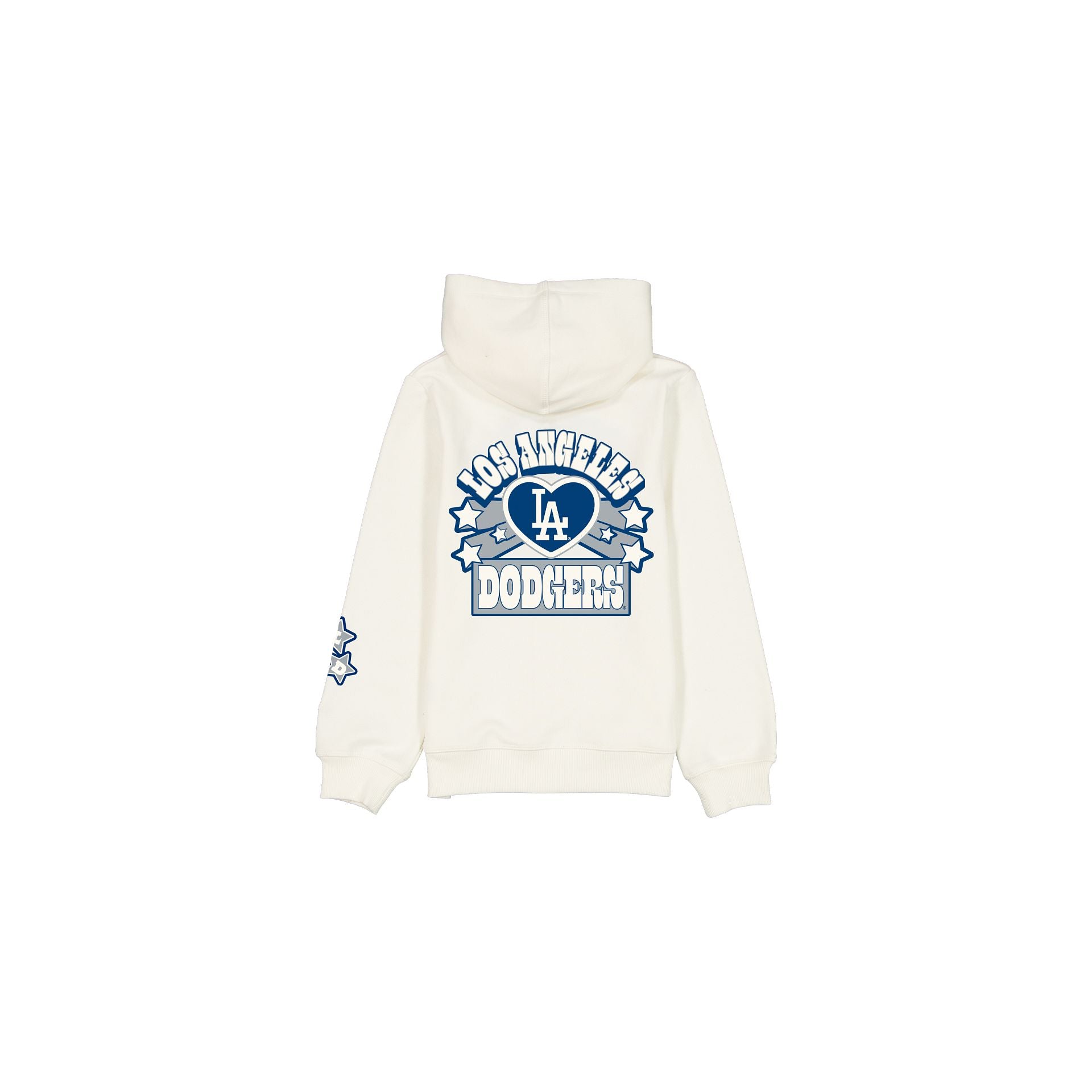 Los Angeles Dodgers Girls Chrome White Full-Zip Hoodie