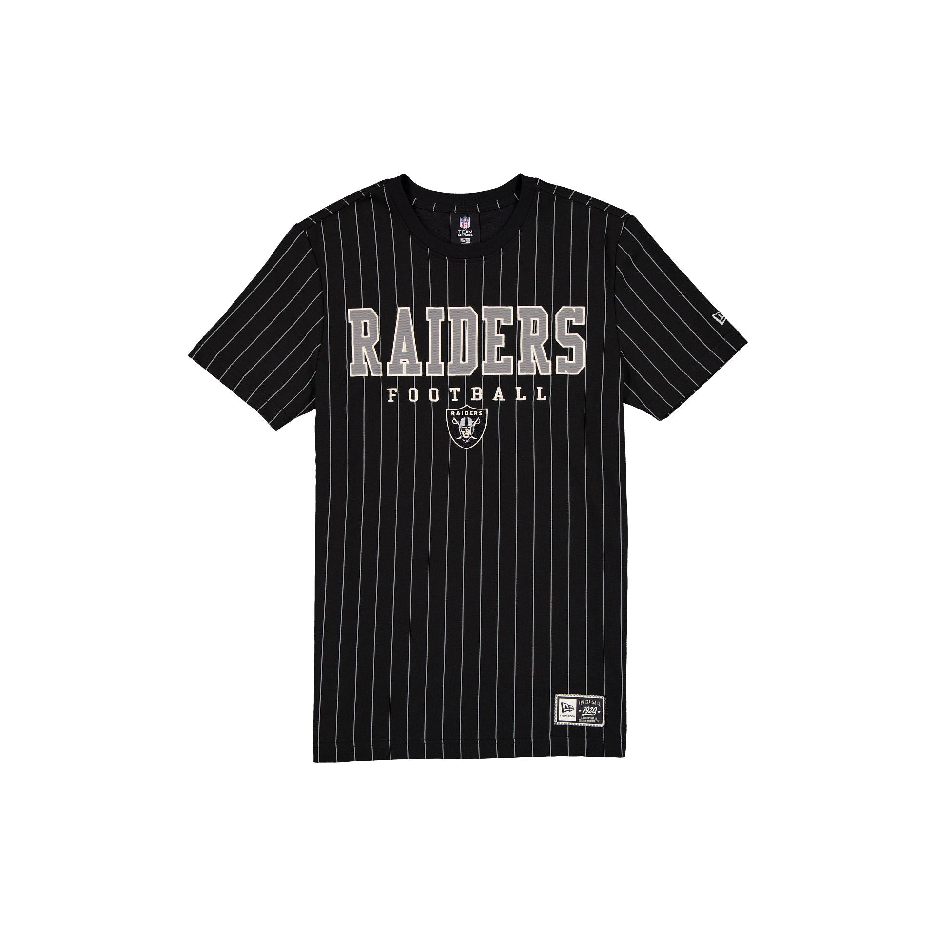 Las Vegas Raiders Throwback Pinstripe Varsity T-Shirt